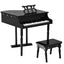 30-Key Mini Grand Piano for Children - Black