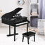 30-Key Mini Grand Piano for Children - Black