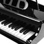 30-Key Mini Grand Piano for Children - Black