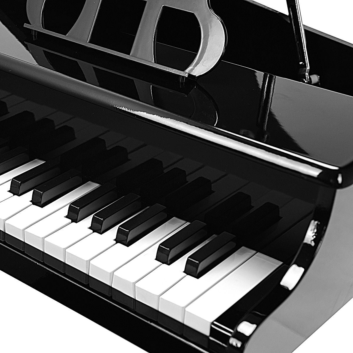 30-Key Mini Grand Piano for Children - Black