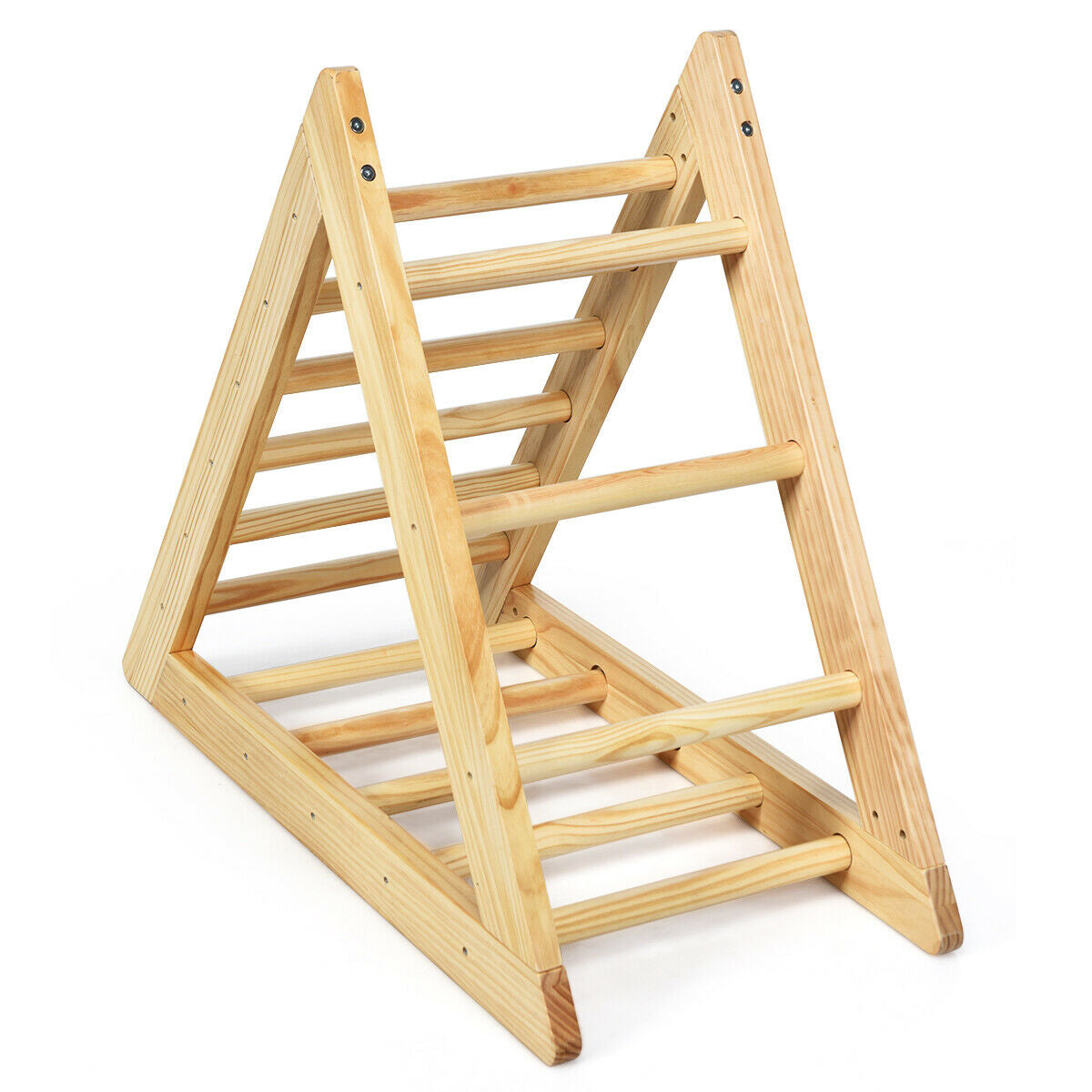 Escalera Triangular de Madera Premium para Entrenamiento de Niños Pequeños