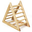 Escalera Triangular de Madera Premium para Entrenamiento de Niños Pequeños
