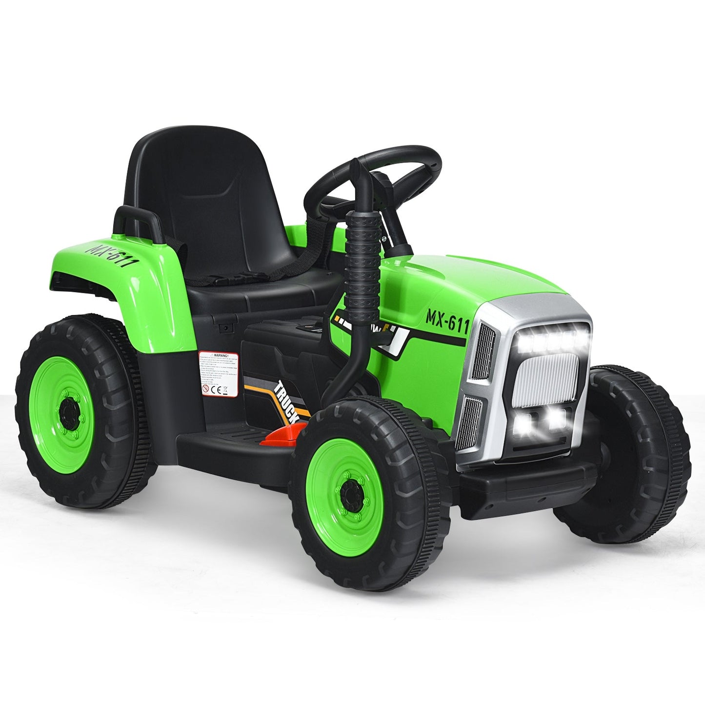 Tractor eléctrico de 12V con cargador para niños de 3 años en adelante