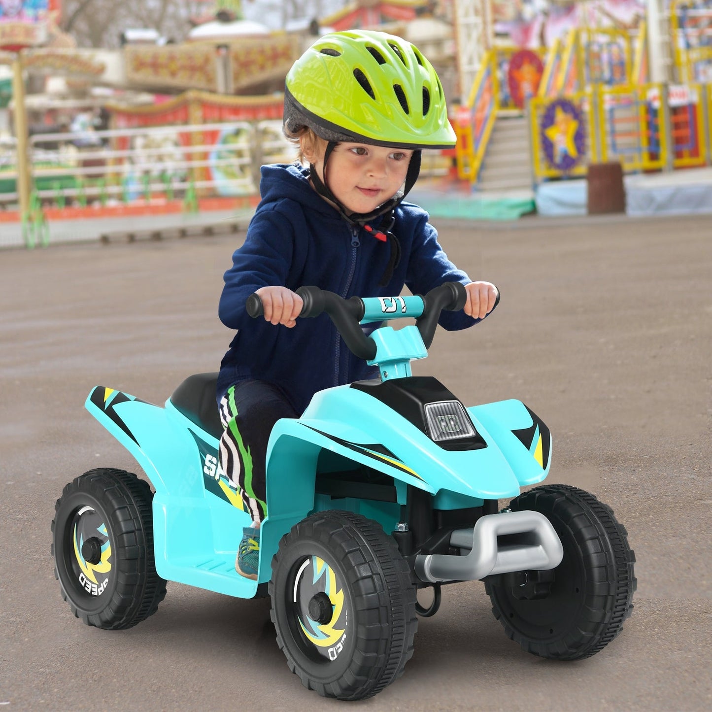 6V Kids Electric ATV Ride-On Toy - Blue