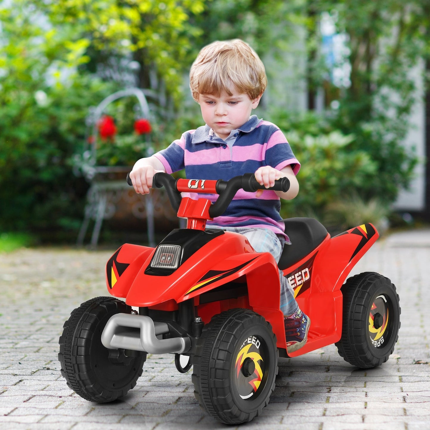 Véhicule tout-terrain électrique pour enfants 6V - Rouge