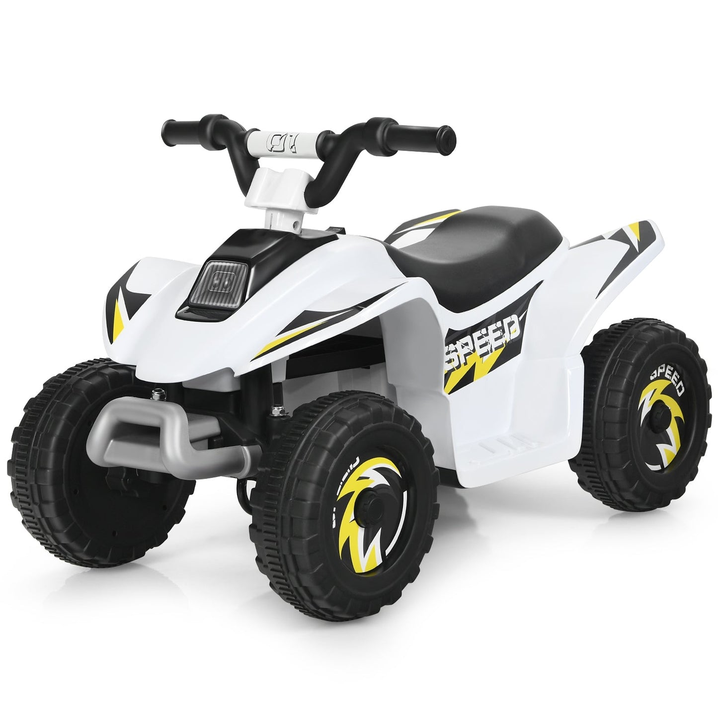 6V Kids Electric ATV Ride-On Toy - White