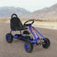 4 Wheel Pedal Powered Ride On with Adjustable Seat - Blue
