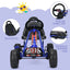 4 Wheel Pedal Powered Ride On with Adjustable Seat - Blue