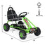 4 Wheel Pedal Powered Ride On with Adjustable Seat - Green