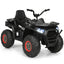 Quad ATV électrique 4 roues pour enfants 12V avec MP3 et lumières LED - Noir