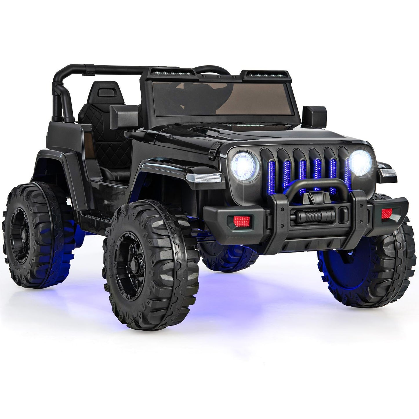 Coche Jeep para Niños de 12V con Control Remoto - Negro Sólido