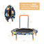 Ensemble balançoire et trampoline convertible avec main courante rembourrée