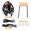 Ensemble balançoire et trampoline convertible avec main courante rembourrée