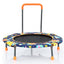 Ensemble balançoire et trampoline convertible avec main courante rembourrée