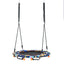 Ensemble balançoire et trampoline convertible avec main courante rembourrée