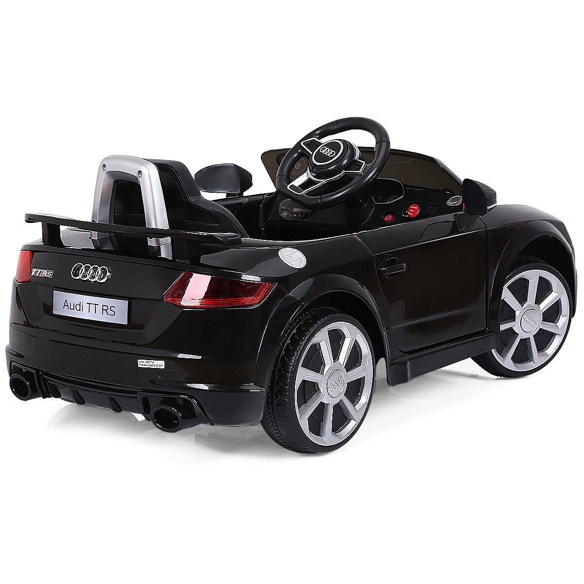 12V Kids Electric Ride-On Car with Remote Control - Black