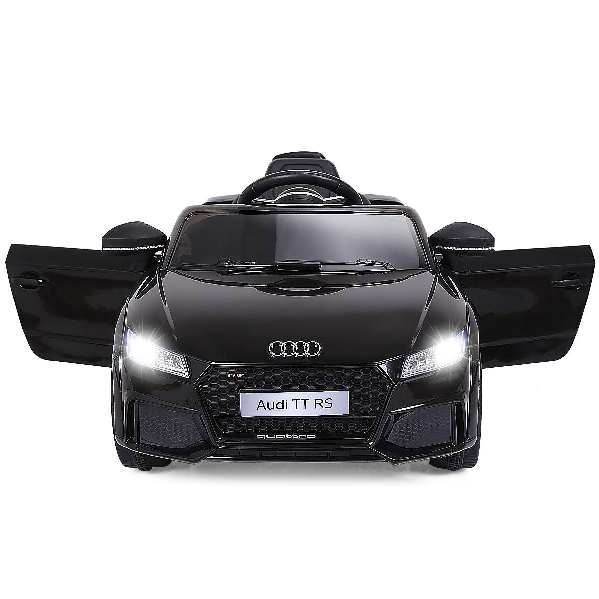 12V Kids Electric Ride-On Car with Remote Control - Black