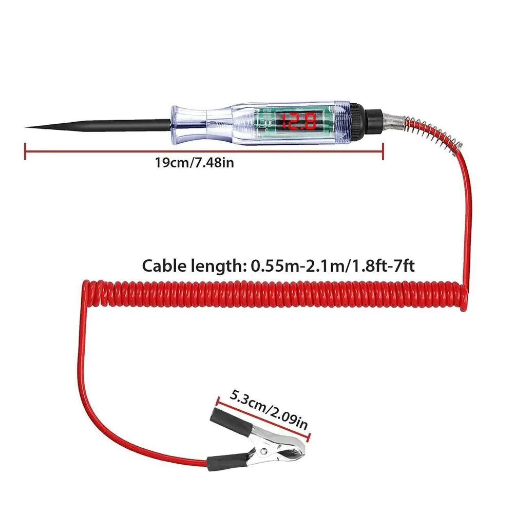 Digital Electric Voltage Circuit Tester for Automotive Use