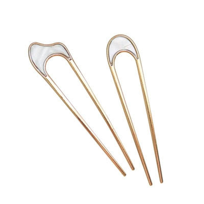 Elegant U Shape Hair Sticks for Women - Colorful Hair Accessories