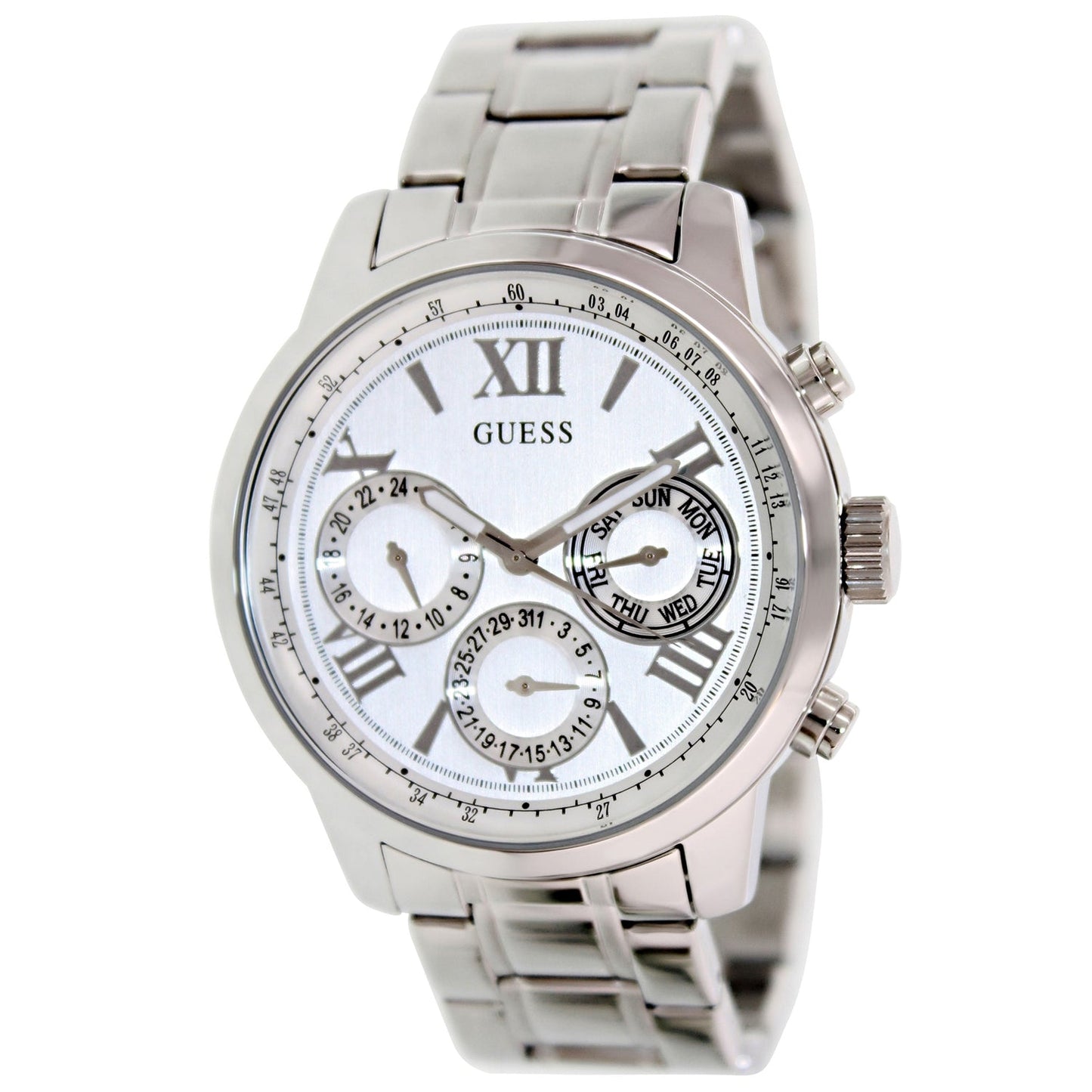 Guess Women's Multi-Function Silver Dial Watch
