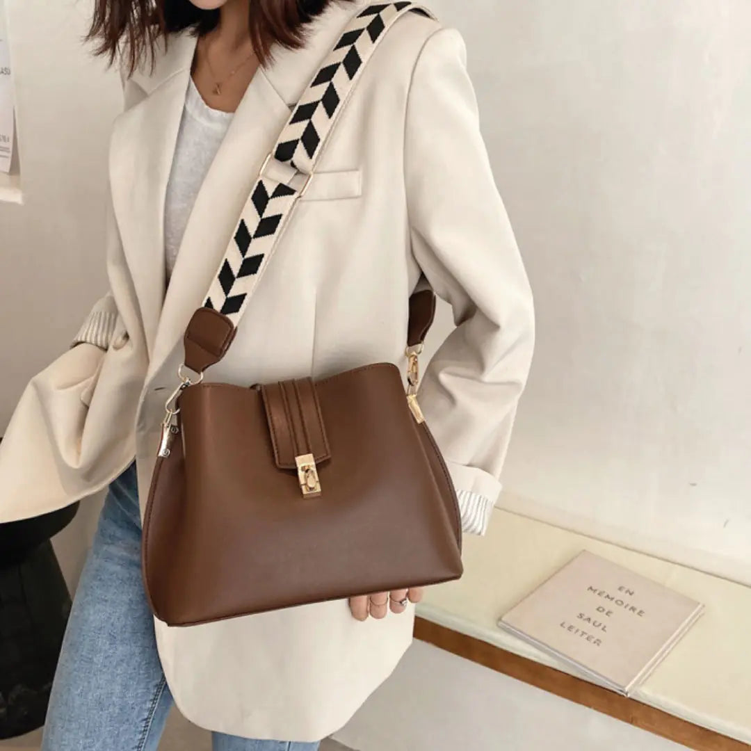 Bolso de Hombro a Cuadros Chic