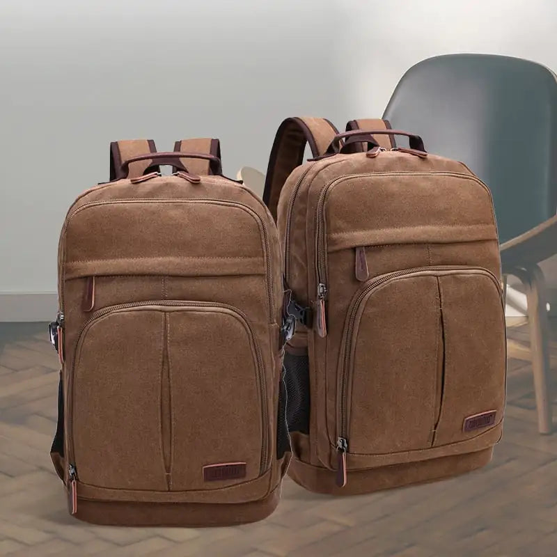 Large Capacity Canvas Backpack for Everyday Use