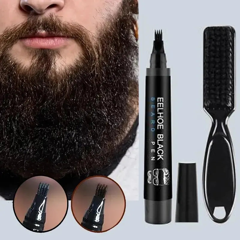 Kit de pinceau et stylo pour embellir la barbe