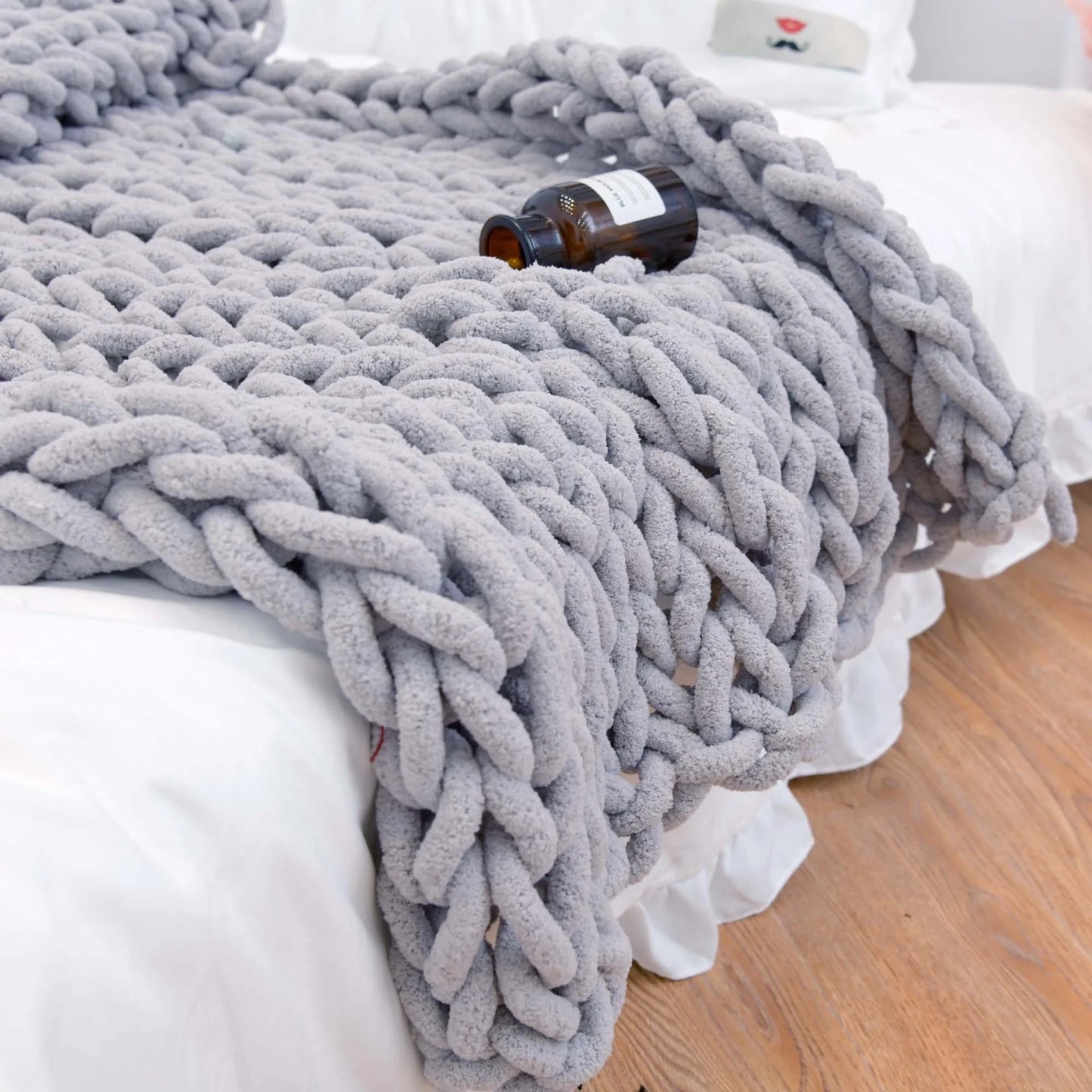 Luxurious Chunky Knitted Blanket
