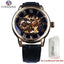 Men's Luxury Mechanical Watch with Leather Band