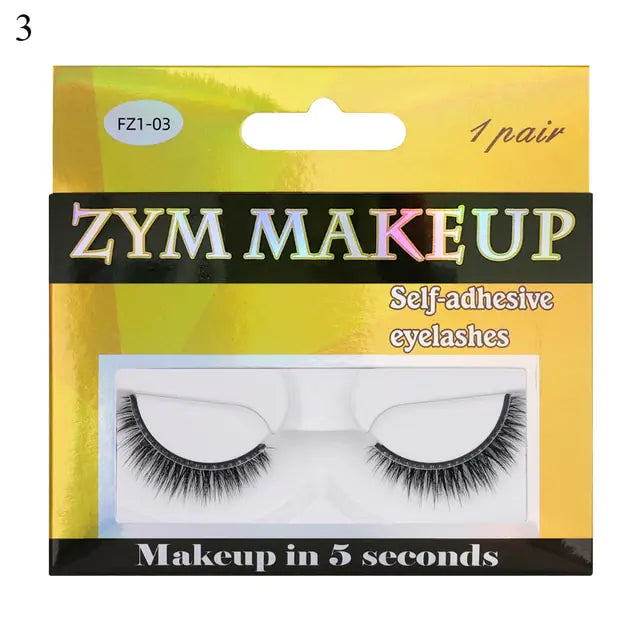 Self-Adhesive False Eyelashes for Effortless Beauty