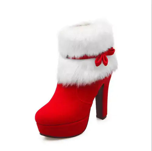 Elegant Holiday High Heel Boots