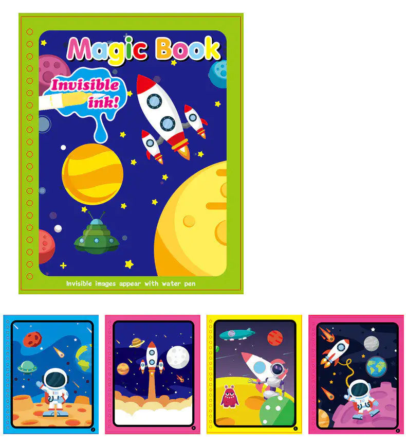 Libro de Pintura Mágica con Agua para Niños