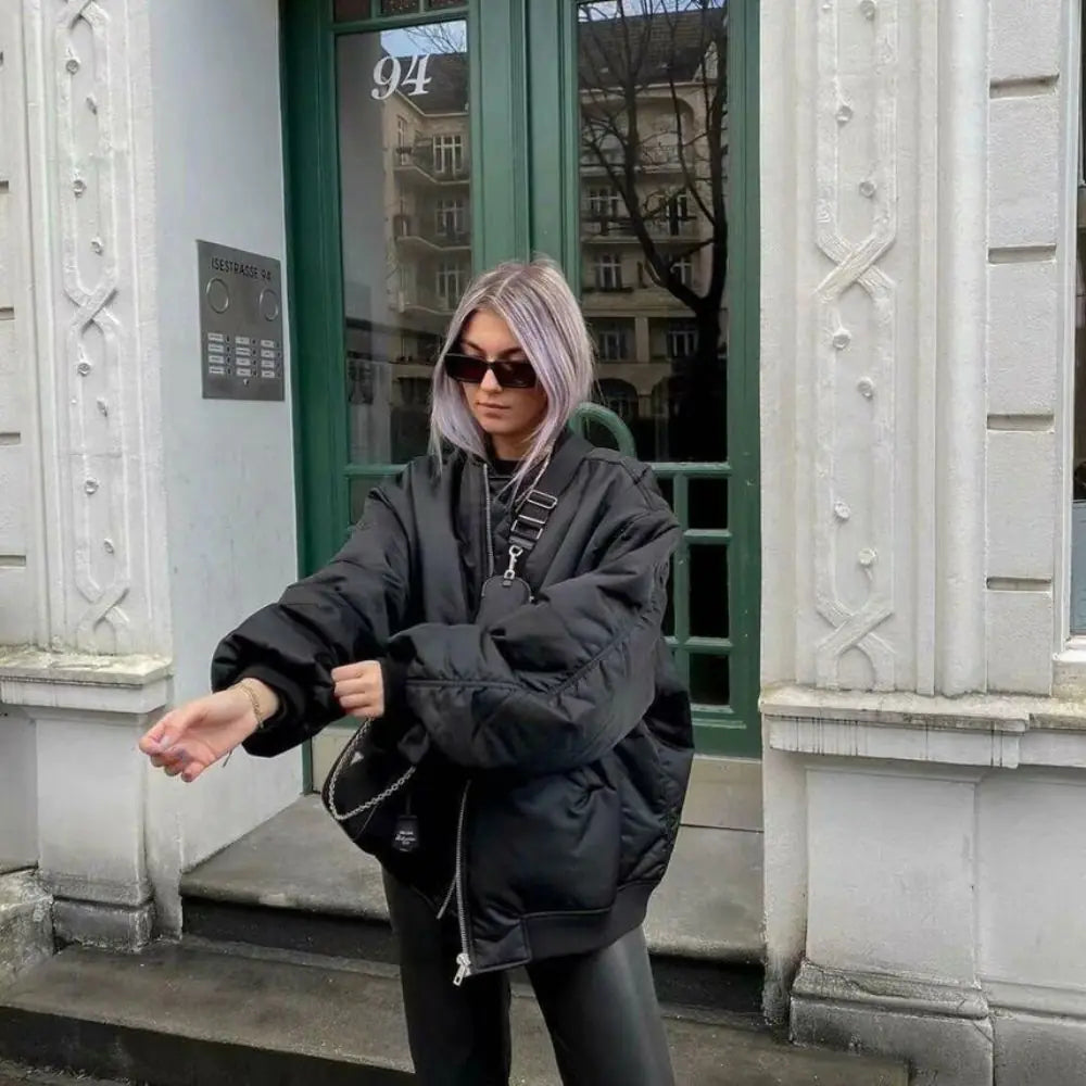 Chaqueta Bomber Premium con Cierre