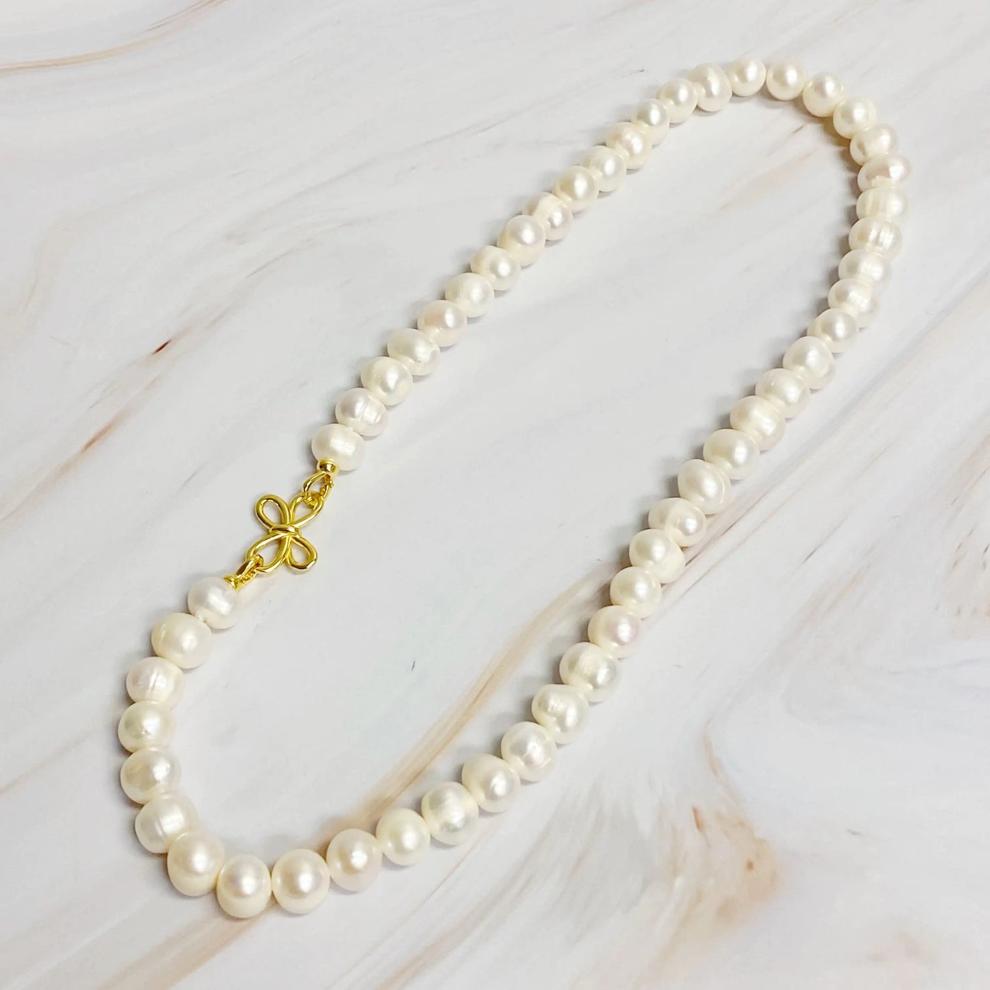 Collar de Perlas Genuine Clover Clasp