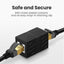 Acoplador de Red RJ45 Elegante para Extensión de Ethernet