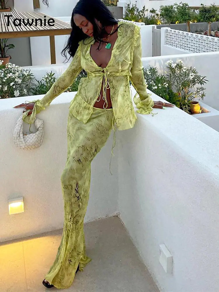 Conjuntos de Vestidos Transparentes Chic para una Elegancia Sin Esfuerzo
