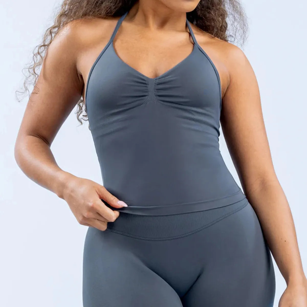 Top Deportivo Sin Costuras de Nylon Mate
