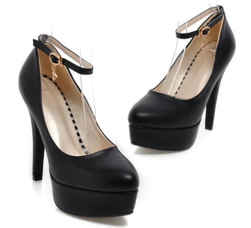 Chaussures de club élégantes à talons hauts et imperméables pour femmes