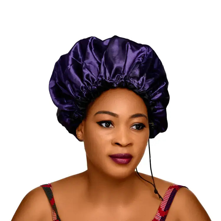 Silk Satin Sleep Cap for Hair Protection