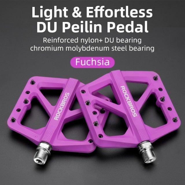 Pedales de Bicicleta de Nylon Ultraligeros con Rodamientos Sellados