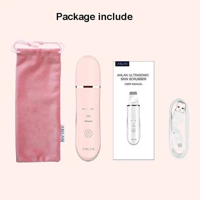 Pluma Exfoliadora Ultrasonica para Limpieza Profunda de la Piel