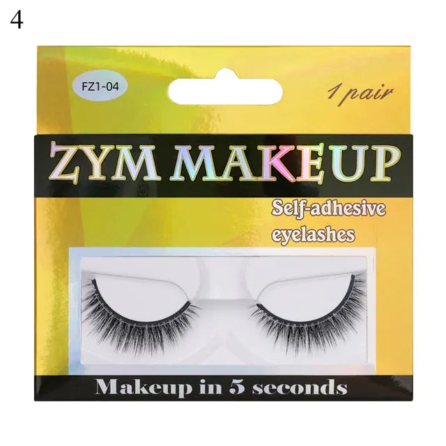 Self-Adhesive False Eyelashes for Effortless Beauty