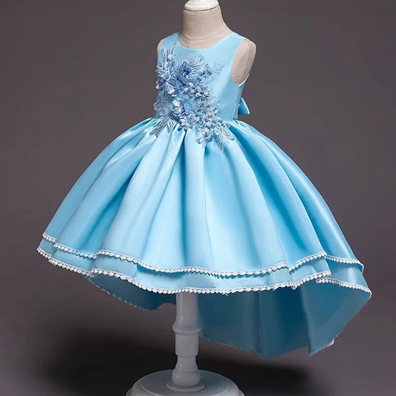 Vestidos de Cola de Princesa para Pequeñas Reinas