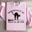 Sweatshirt Chat Noir Sous-Estimez-Moi