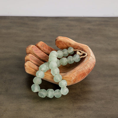 Sculpture de bol en bois d'eucalyptus naturel à main en coupe