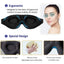Masque oculaire 3D contourné pour un sommeil et un voyage confortables