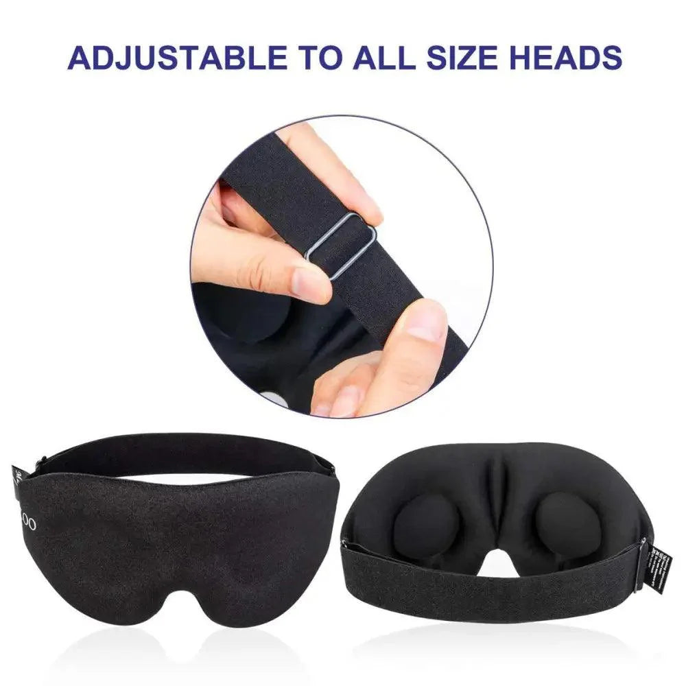 Masque oculaire 3D contourné pour un sommeil et un voyage confortables