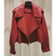 Vintage Faux Leather Motorcycle Jacket for Women