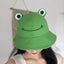 Chapeau seau à motif unique de grenouille pour femmes - Style extérieur