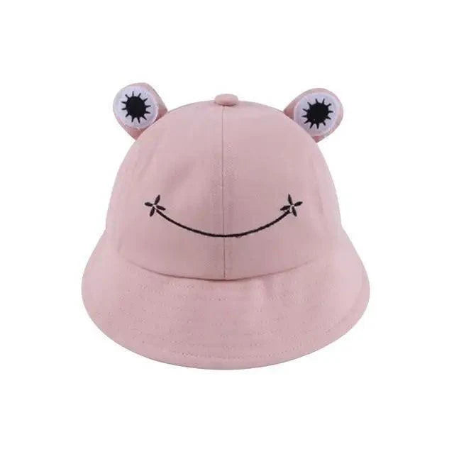 Chapeau seau à motif unique de grenouille pour femmes - Style extérieur